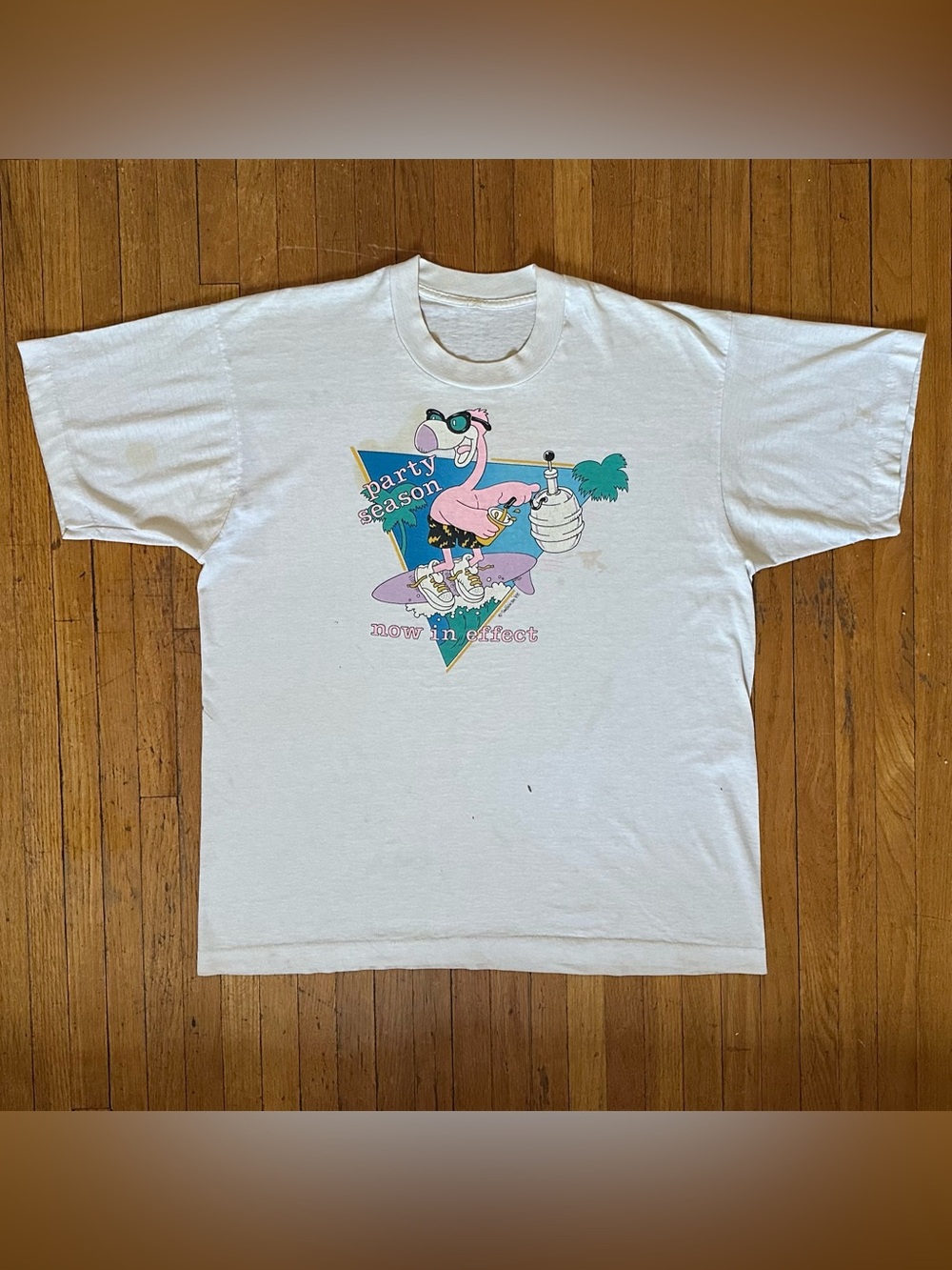 Graphic Tee - Flamingo 'Party Season'